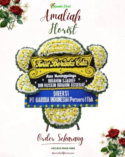 Papan Bunga Duka di Rabangodu Selatan
